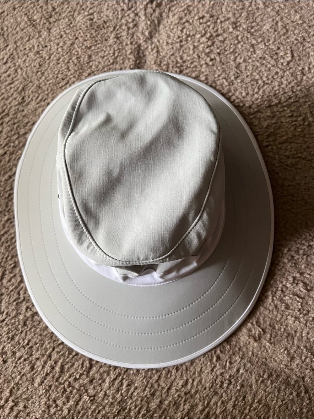 Coolibar Light Gray Matchplay Unisex Wide Brim Golf Hat Sz L/XL